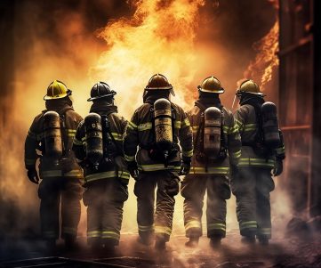 Our First Responders include Fire fighters and Police officers